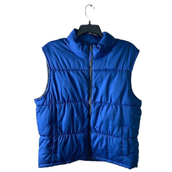 Old Navy Vintage Puffer Vest Unisex XL Sleeveless Zip Up Quilted Winter Outdoor - Picture 1 of 8